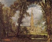 John Constable Salisbury Cathedral from the Bishop-s Grounds china oil painting artist